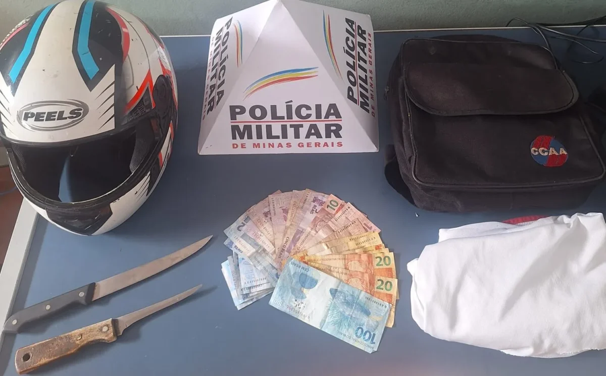 PM age rápido e prende autor que assaltou frentista com duas facas